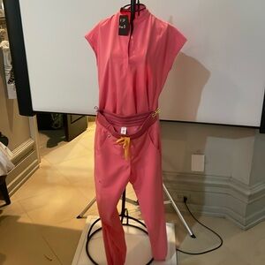 Figs Pink scrub set. Joggers and tunic top
